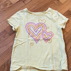 Carter's Yellow Heart Print Tee